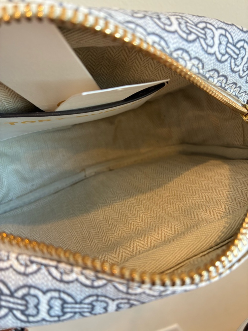 Rare Tory Burch Gemini Link Canvas Daisy Appliqué Crossbody bag - Picture 5 of 7